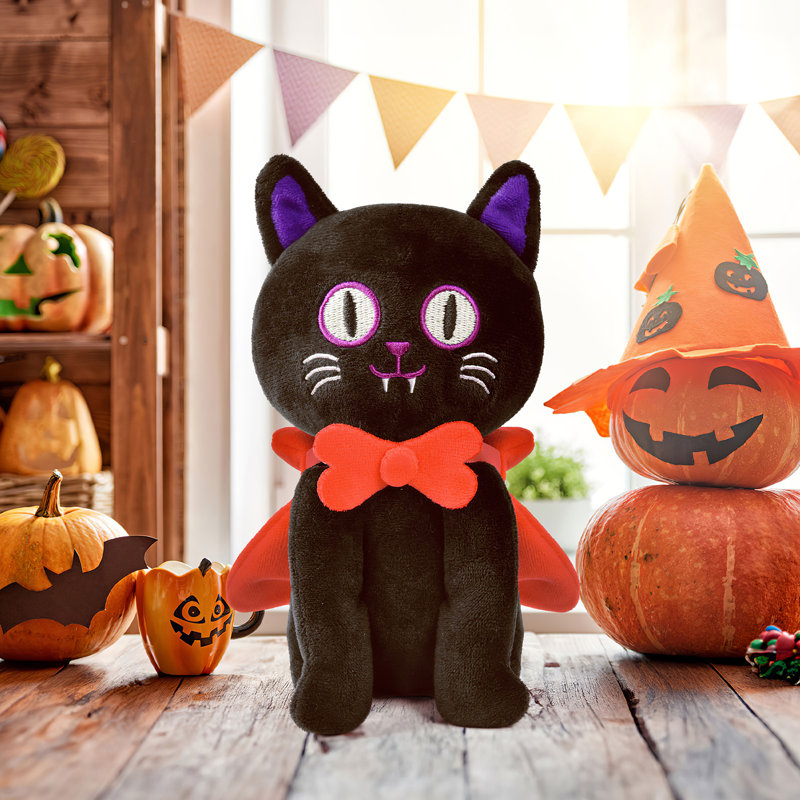 Halloween cat stuffed animal best sale